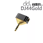 ddHiFi DJ44Gold 4.4mm(母)轉3.5mm插頭-黑金版