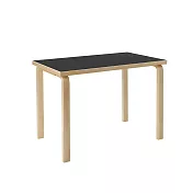 Artek Aalto Table 80B 矩形桌 （黑色桌面、100 x 60 公分）