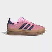 Adidas Gazelle Bold W [H06122] 女 休閒鞋 運動 經典 三葉草 厚底 麂皮 焦糖底 粉藍