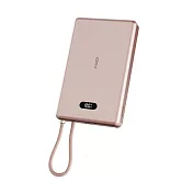 idmix 自帶USB-C線 磁吸無線充行動電源Q10L 沙漠金