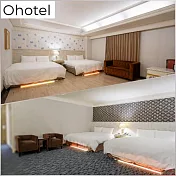 (電子票) 台中【Ohotel麗加園邸酒店】平日豪華四人房一泊一食住宿券(MO)【受託代銷】