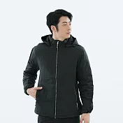 【遊遍天下】男款GlobeTex防水防風無車縫羽絨外套 (GJ23027) M 深灰