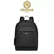 【ZENDAR】台灣總代理 限量3折 頂級高彈性尼龍休閒旅行後背包 查理系列 全新專櫃展示品(黑色 女包)
