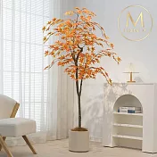 【Floral M】京都嵐山紅楓樹2公尺室內大型仿真植栽（贈送花盆）