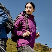 【ATUNAS 歐都納】女款GORE-TEX PACLITE防水透氣+保暖羽絨兩件式外套/大尺碼A2GT2519W- S 黑醋栗
