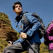 【ATUNAS 歐都納】男款GORE-TEX PACLITE防水透氣+保暖羽絨兩件式外套/大尺碼A2GT2518M- L 夜藍