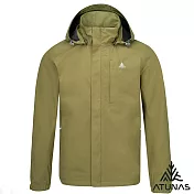 【ATUNAS 歐都納】男款GORE-TEX PACLITE防水透氣+保暖羽絨兩件式外套/大尺碼A2GT2518M- M 松綠