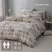 GOLDEN-TIME-240織紗天絲棉薄被套床包組(羅布羅斯-雙人)