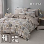 GOLDEN-TIME-240織紗天絲棉兩用被床包組(羅布羅斯-加大)