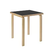 Artek Aalto Table 80C 方桌 （黑色桌面、60 公分）