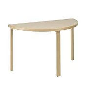 Artek Aalto Table 95 半圓桌  （原木色、 Ø120 公分）