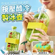 【酷冷派】按壓製冰隨身水壺 2入組 密封防漏 秒速脫冰