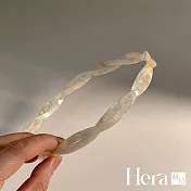 【Hera赫拉】高級螺旋醋酸髮箍 H114101503 人魚色