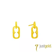 【Just Gold 鎮金店】弦蘊 Veil 黃金耳環