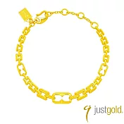 【Just Gold 鎮金店】弦蘊 Veil 黃金手鍊