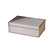 BESTHOT 掀蓋式內衣褲分隔收納-棉麻款 深灰色