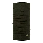 【西班牙BUFF】保暖織色 250 gsm美麗諾羊毛頭巾- 橄欖綠