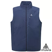 【ATUNAS 歐都納】男款石墨烯微暖輕量背心/大尺碼A1VE2503M- M 深海藍