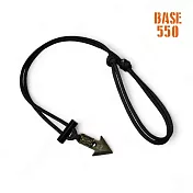 BASE 550 不鏽鋼求生頸鍊/黑色傘繩-迷彩細繩(台灣製造 )