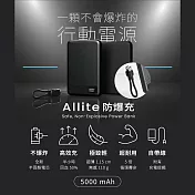 ALLite-防爆充半固態行動電源5000mAh 1入/盒(型號SS-B05,產品標示Wh,可帶上飛機)