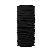 【BUFF 西班牙】保暖素色-美麗諾羊毛頭巾 極致黑