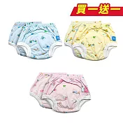 買一送一！(台灣製) 兒童學習褲 隨機圖案M黃x2