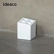 【日本ideaco】mini cube 砂岩4孔雨傘架- 白