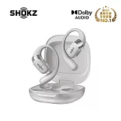 【SHOKZ】OpenFit 2 + T921 開放式藍芽耳機 月銀色