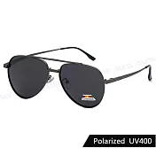 【SUNS】時尚飛行員偏光墨鏡 Polarized太陽眼鏡 中性駕駛墨鏡 彈簧鏡腳 防眩光 抗UV400 S567 槍框灰片