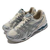 Asics 休閒鞋 GEL-Kayano 14 男女鞋 亞瑟士 復刻 復古 支撐 分層結構 情侶鞋 米銀  1201A019105