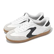 Skechers 休閒鞋 Hotshot-Perfect Choice 寬楦 女鞋 白黑 彈性鞋帶 舒華代言款 德訓鞋 185322WWBK