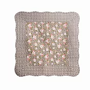 【收納職人】韓式花漾四季通用防滑多功能全棉沙發墊/沙發巾/蓋布/地墊/單人座墊/床邊毯70*70cm_2款任選 夢緻花園咖啡