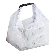 E.City_EVA防潑水立體收納化妝手提袋 透白