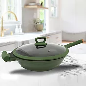 美國製Phantom Chef陶瓷強化不沾深形炒鍋-32cm-1支