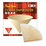 寶馬牌椎型咖啡濾紙-1~4杯用-50枚入x12盒