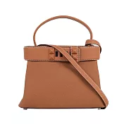 HERMES Medor Togo 牛皮手提/斜背二用包 (金棕色)