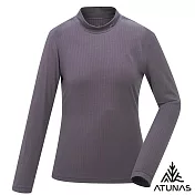 【ATUNAS 歐都納】女款熱流感抑菌立領保暖衣/貼身內著衣/發熱衣/小尺碼A1UCGZ24W- XS 深灰