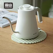 【日本霜山】多用途立體波浪加厚矽膠隔熱墊/鍋墊- 奶綠