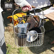 【日本霜山】304不鏽鋼手提籃/置物籃/收納籃