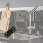 不鏽鋼旋轉式矽膠杯瓶刷-2支