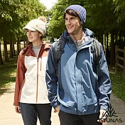 【ATUNAS 歐都納】女款防水2IN1+羽絨兩件式外套/大尺碼A1GA2534W*- S 珊瑚紅/米白