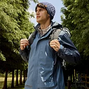 【ATUNAS 歐都納】男款防水2IN1+羽絨兩件式外套/大尺碼A1GA2533M*- M 灰藍/深藍