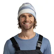 【BUFF西班牙】Polar 印花保暖帽 Plus 柔白灰藍