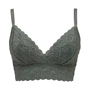 日本華歌爾LECIEN-Magical Fit 無鋼圈胸罩 360度活動對策-12134373 M 苔鮮綠