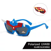 【SUNS】兒童偏光太陽眼鏡 變形金剛造型 輕量矽膠彈性墨鏡 防眩光/抗UV400 S246 藍紅框