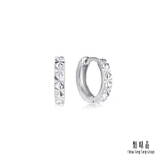 【點睛品】網路獨家款 純粹光環 鉑金耳環 (一對)