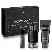 MONTBLANC 萬寶龍 探尋旅者男性淡香精禮盒(淡香精100ml+小香15ml+沐浴精100ml)-贈紙袋