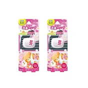 【二入組】日本晴香堂粉藍可愛小熊造型車用夾式芳香 粉紅+粉紅