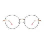 【大學眼鏡_配到好2980】NEW-透玫瑰金眼鏡 C666007C4 透玫瑰金