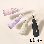 【Life+】星耀掌心のミニ守傘輕量230g五折24骨加厚黑膠傘/口袋傘/晴雨兩用抗UV傘_4色一組
